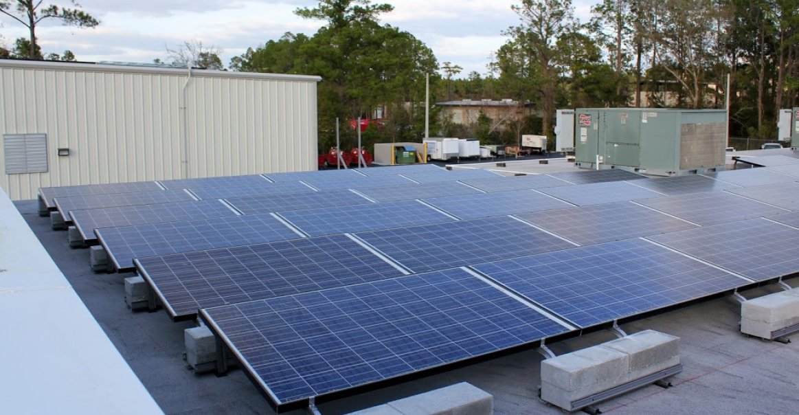 73.75 kW Gainesville, FL Flat Roof Solar Array