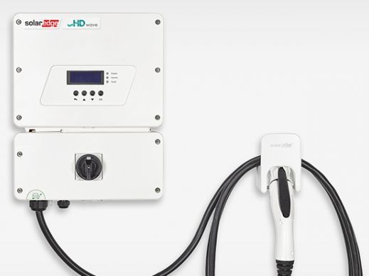  SolarEdge HD-Wave inverter with integrated EV charger offers homeowners the ability to charge electric vehicles up to six times faster than a standard Level 1 charger through an innovative solar boost mode that utilizes grid and PV charging simultaneously.